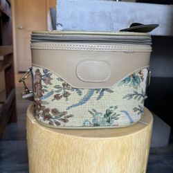 Vintage Floral Travel Makeup Case