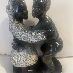 Shona Stone Couple Sculpture Zimbabwe 12x8"  12.5 Lb