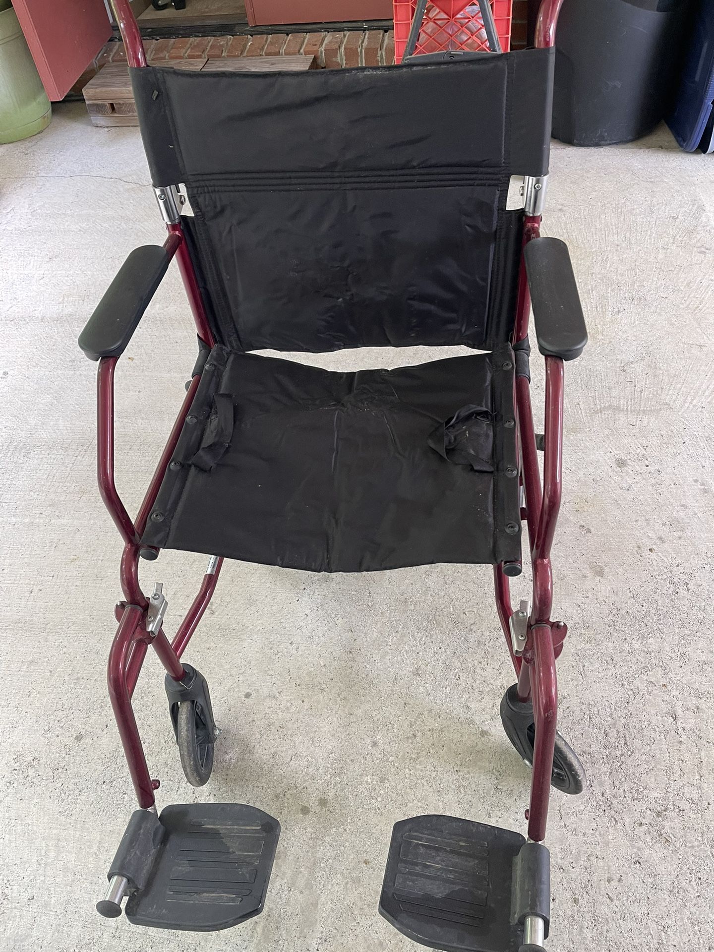 A Red Wheelchair 