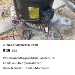 3 Ton Ac Compressor R410