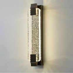 Dusk to Dawn Outdoor Light with Crystal Bubble Glass,15.7 Inches