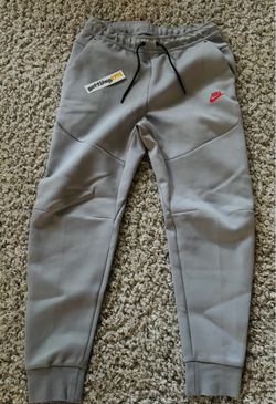 Nike Sportswear Tech Fleece Sweatpants Joggers 'Wolf Grey/Turf Orange' 2023 M