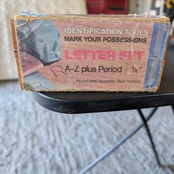 Young Bros Steel Stamps Works Letters Set Tools