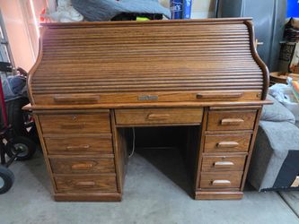 Solid oak desk