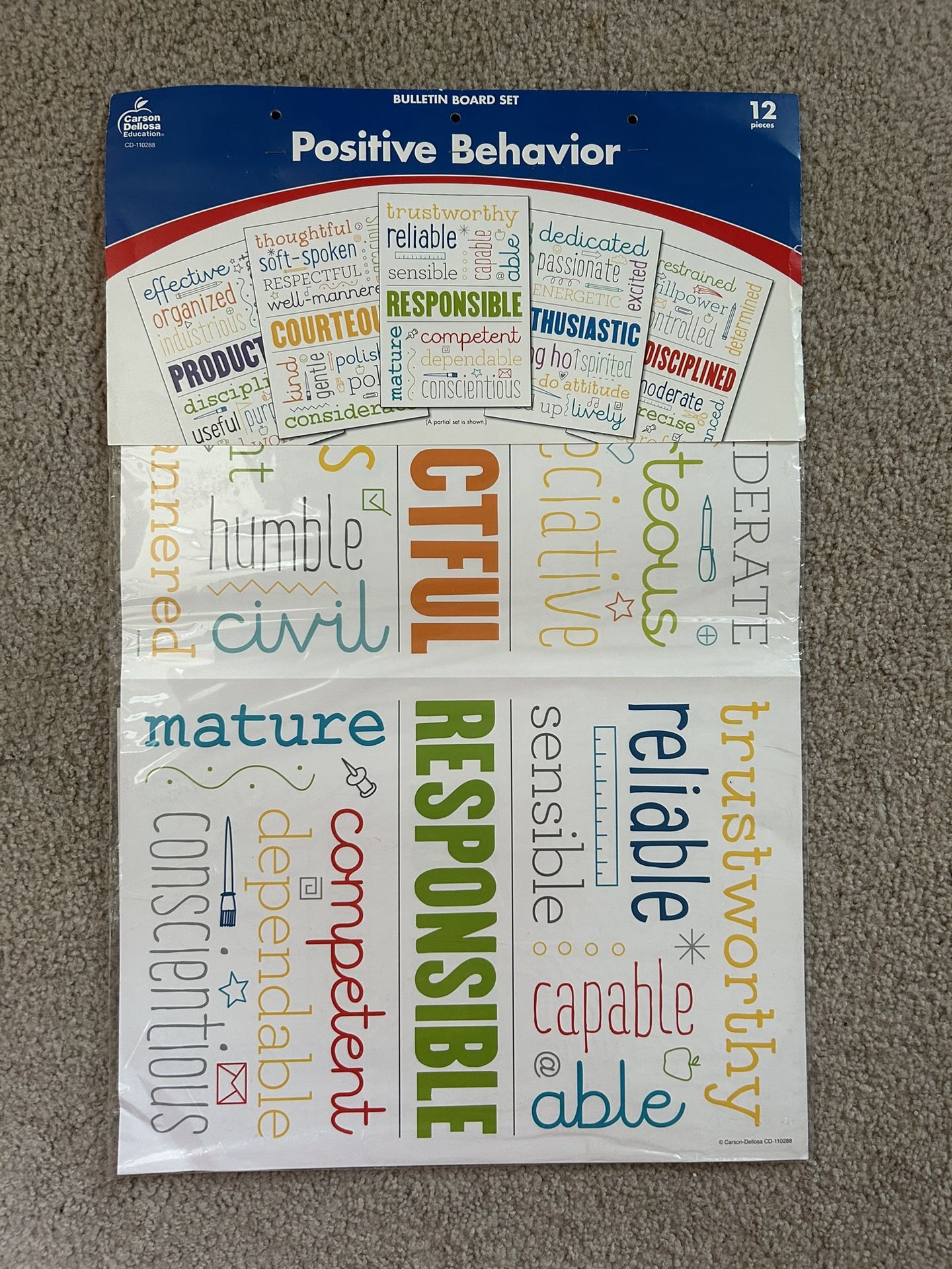 Carson Dellosa Positive Behavior Bulletin Board Set 