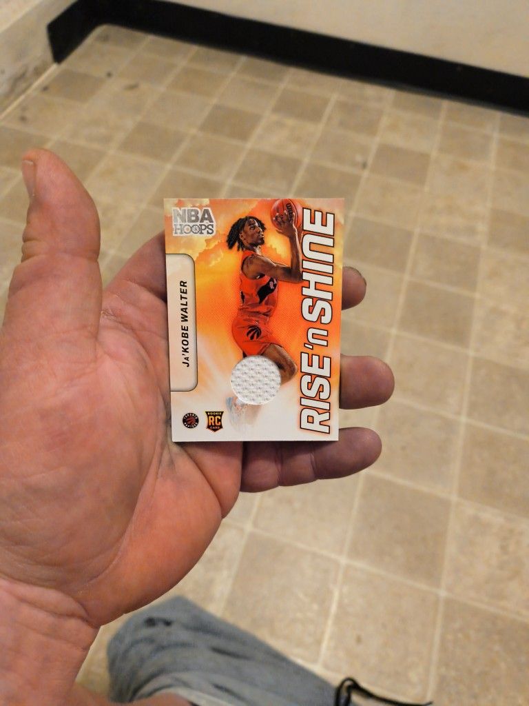 Basketball NBA HOOPS Ja'KOBE WALTER Toronto Raptors Rookie RC Card RISE 'n SHINE