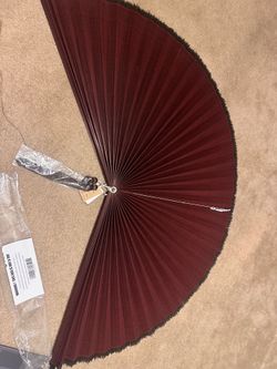 Large bamboo folding wall fan