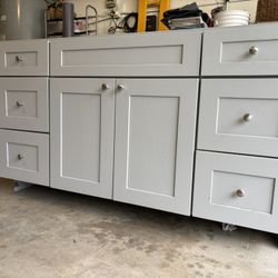 Grey Bathroom Vanity 60inch