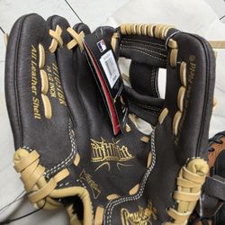 Rawlings Leather Baseball Glove 10.5 Inch ⚾️ H1051BR Ages 7 - 9 NEW