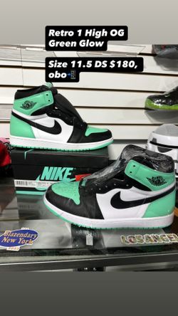 Retro 1 High OG Green Glow ( Size 11.5 ) DMV 📍