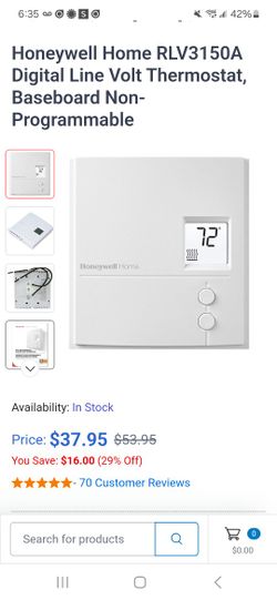 Brand New Honeywell Electric Heat Thermostat
