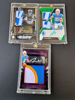 Los Angeles Chargers Panini Omarion Hampton Ladd McConkey RPA Rookie Auto NFL