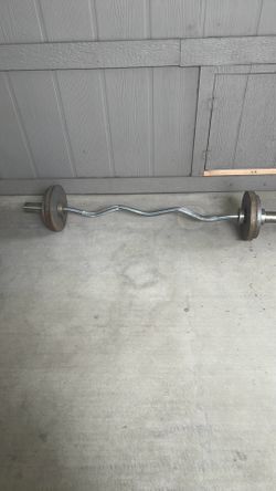Curl iron weight bar.