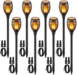 8-Pack LED Flickering Flame Landscape Lights