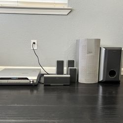 5 Disk Sony S-master Digital Amplifier Sub And Speakers And Panasonic Sub 