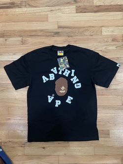 A Bathing Ape BAPE College Logo T-Shirt Black