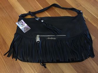 NEW WITH TAGS Aimee Kestenburg leather fringe hobo purse
