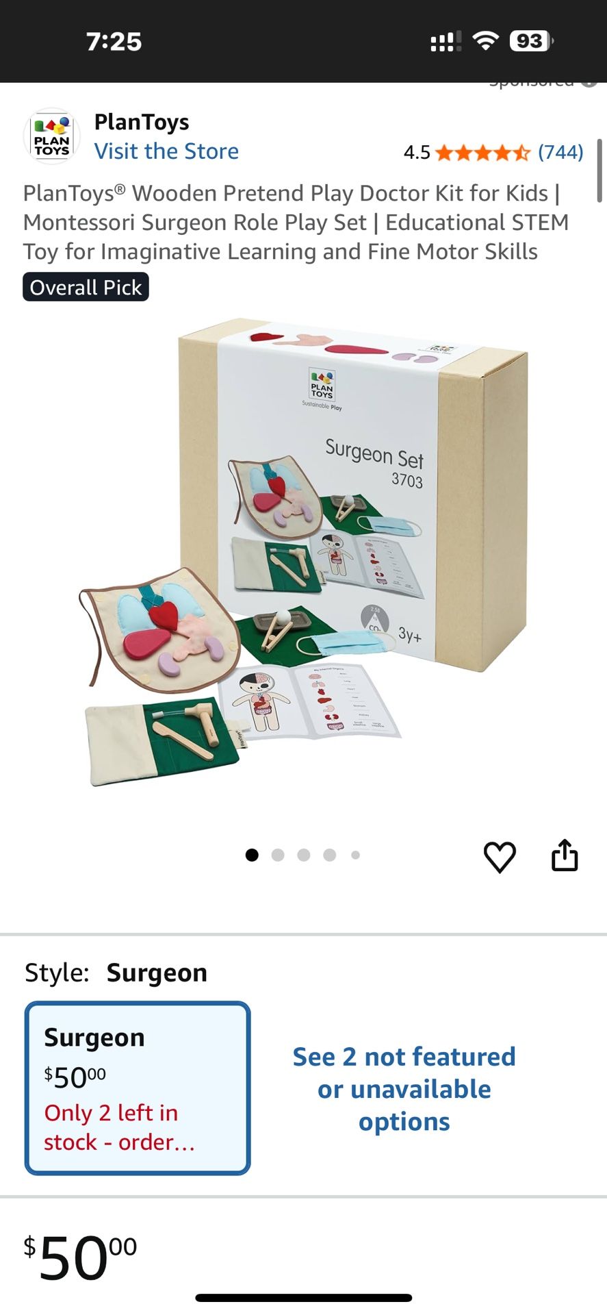 Wooden Premed Play Plan Toys Surgery 