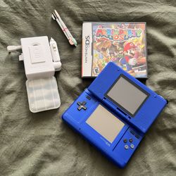 Nintendo DS, charger, games & stylus
