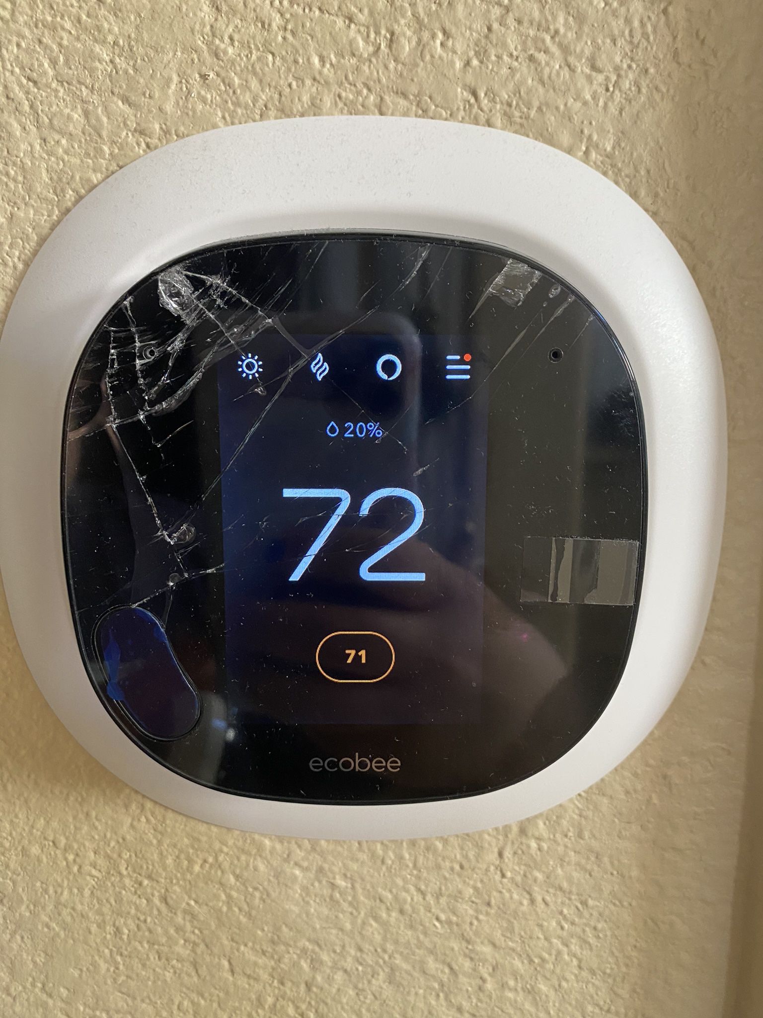 Fully Operable (Cracked Screen) Ecobee Smart Thermostat