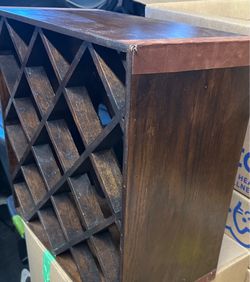 Wine bottle rack.
