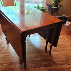 Solid Cherry Dining Table Seat 2 To 10 Drop Leaf