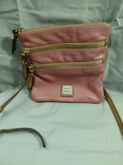 Dooney & Bourke Pink Leather Crossbody Bag