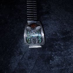 Custom Watch Band. Silver And Turquoise 