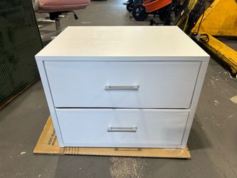 New -Storage Drawers Closet Organizers and Storage Bins Fabric White 2 Drawer