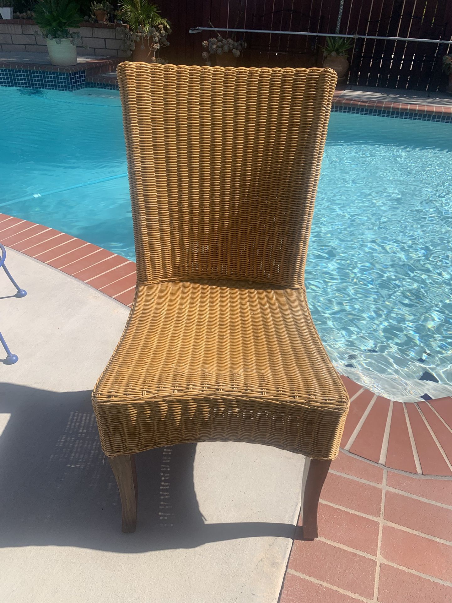 Vintage Wicker Rattan Side Chair