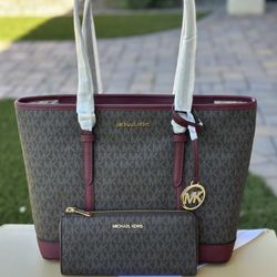 Michael Kors Top-Zip Tote Bag with Wallet (New) in Gift Box/Set MK nuevo en caja de regalo