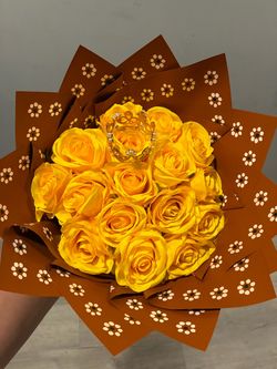 Yellow flowers.