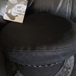 Vintage Authentic Greek Fisherman Cqp Hat Made In Greece Wool Blend Black Size M