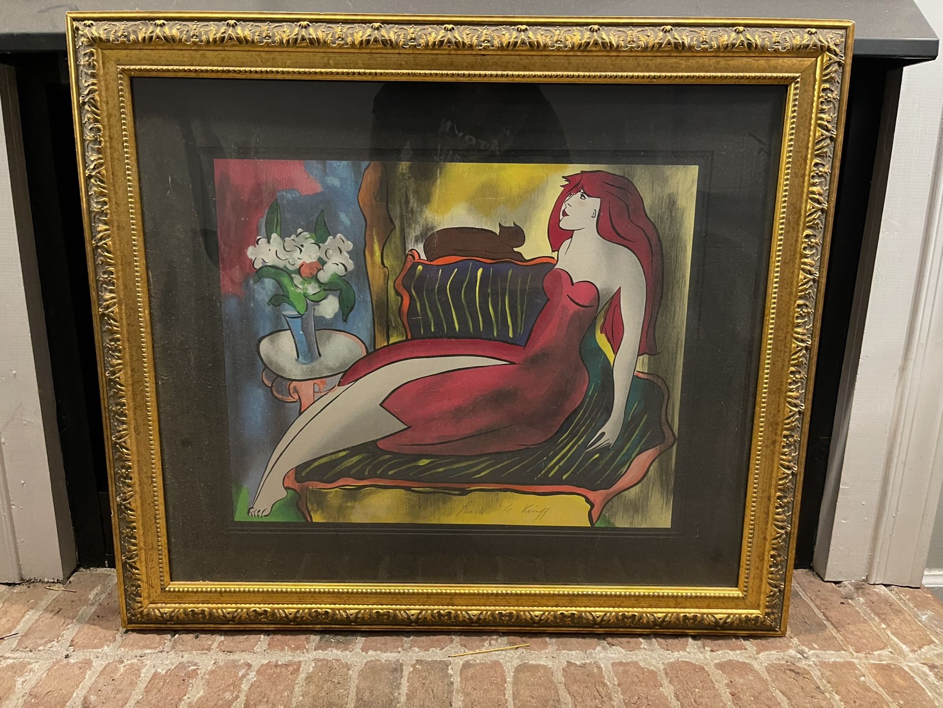 Linda Le Kinff Limited Edition Serigraph “Kim” - Framed, Numbered 208/350