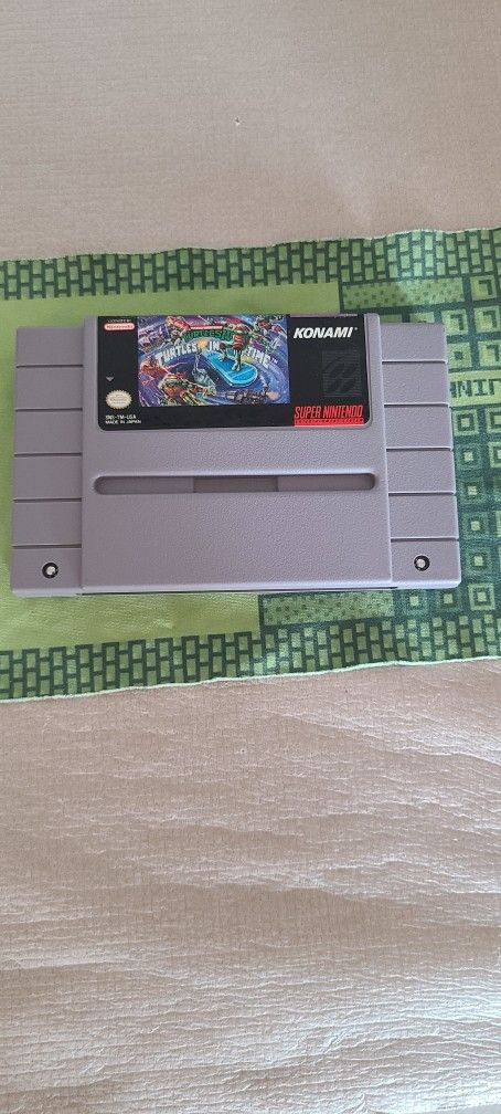 Teenage Mutant Ninja Turtles IV Turtles In Time For Super Nintendo Snes
