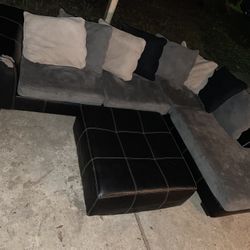 Used 2 Piece Couch & Ottoman Set 