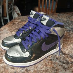 Nike High Le Black Silver Purple 