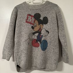 Mickey Mouse crew neck knit sweater 