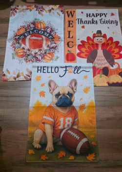 Thanksgiving outdoor yard flags