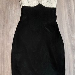 Vintage Black Velvet Dress
