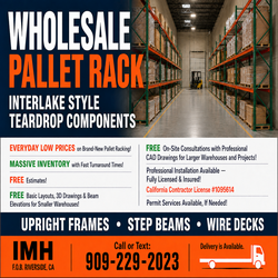 Brand New 42"D x 144"H Interlake Style Teardrop Upright Frames BEST PRICE, LESS THAN Used!