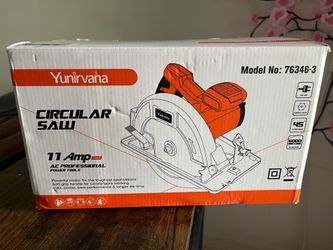 New/Unused Yunirvana 11-Amp 7¼-Inch Circular Saw – Complete in Box – $50 OBO