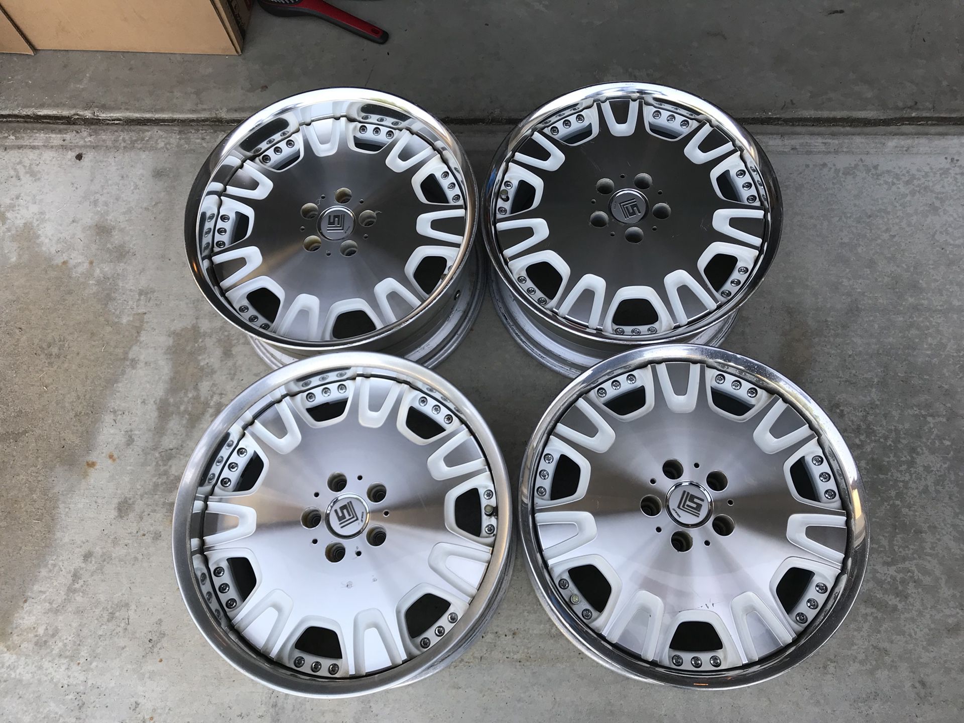 Work wheels LS507 3 piece rims 5x114.3 19 inch staggered for Sale