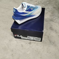 Fila,Reno,Blue White Grey, Size 6