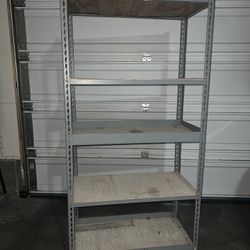 Metal shelving Unit Holds 300 +lbs. ------- Craig /Jones----- No deliveries pick up only 