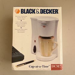 Black And Decker, One Cup At A Time Coffee Maker, Brand New Inbox