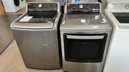 LG ThinQ Top Load Washer and Dryer set with Large Capacity