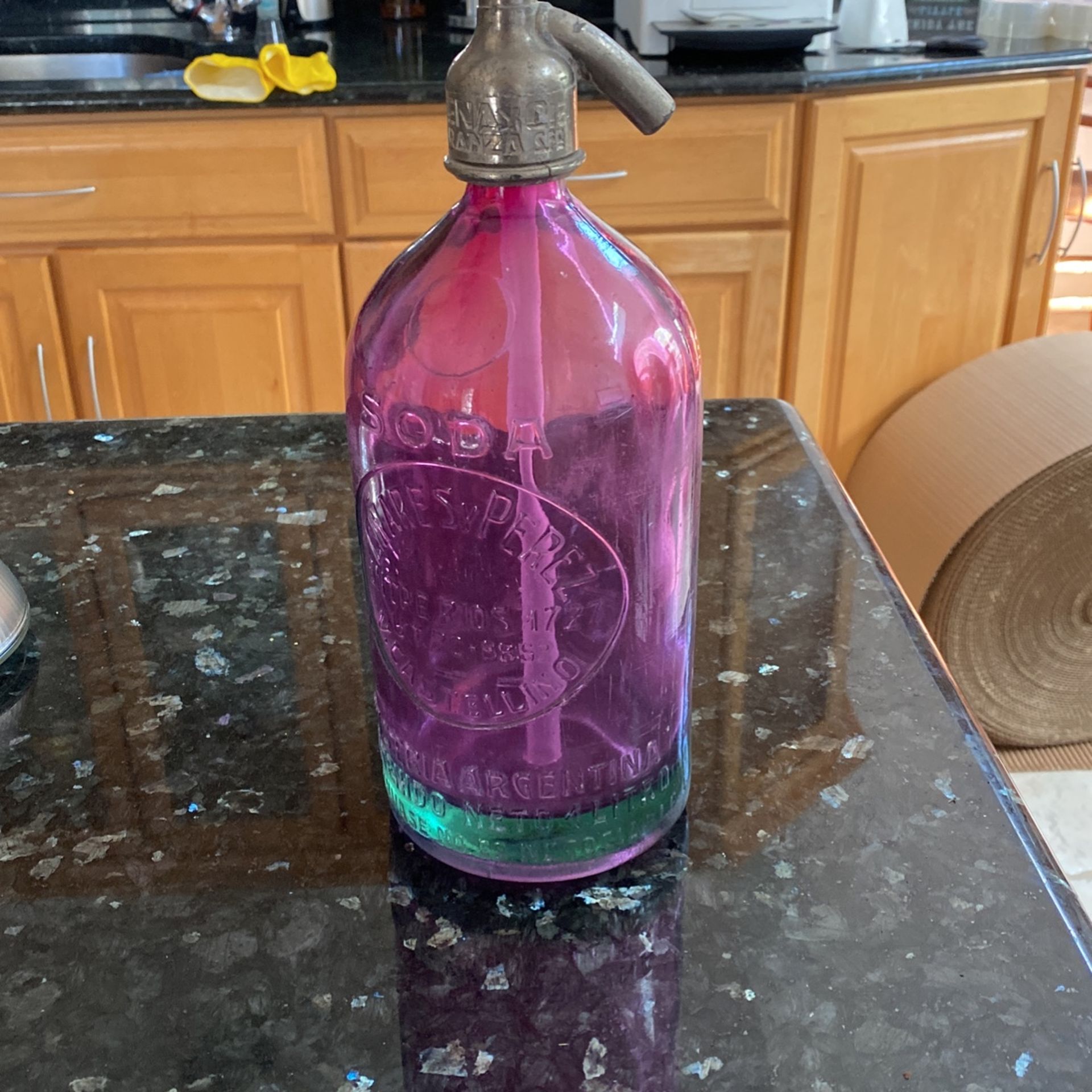Violet Vintage Seltzer Bottle