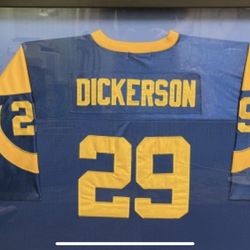 NFL Eric Dickerson Framed Football Jersey