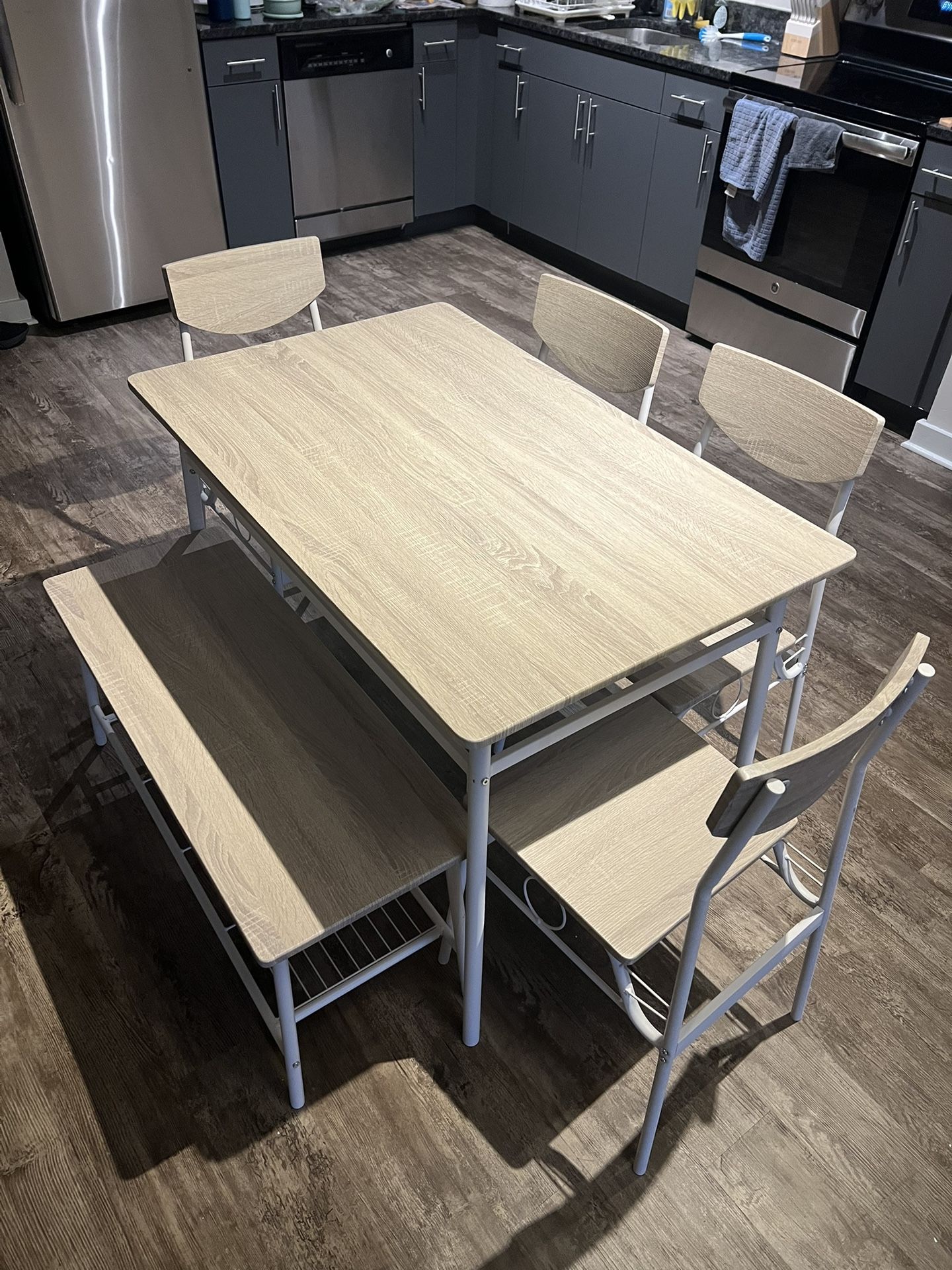 White Oak Dining Set
